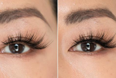 How to glue false eyelashes in house conditions